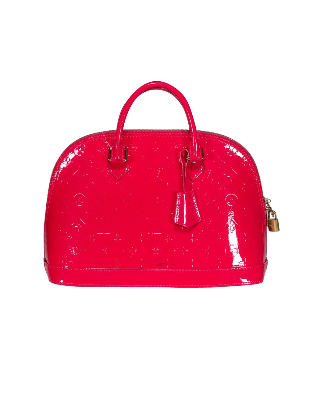 hot pink patent leather purse