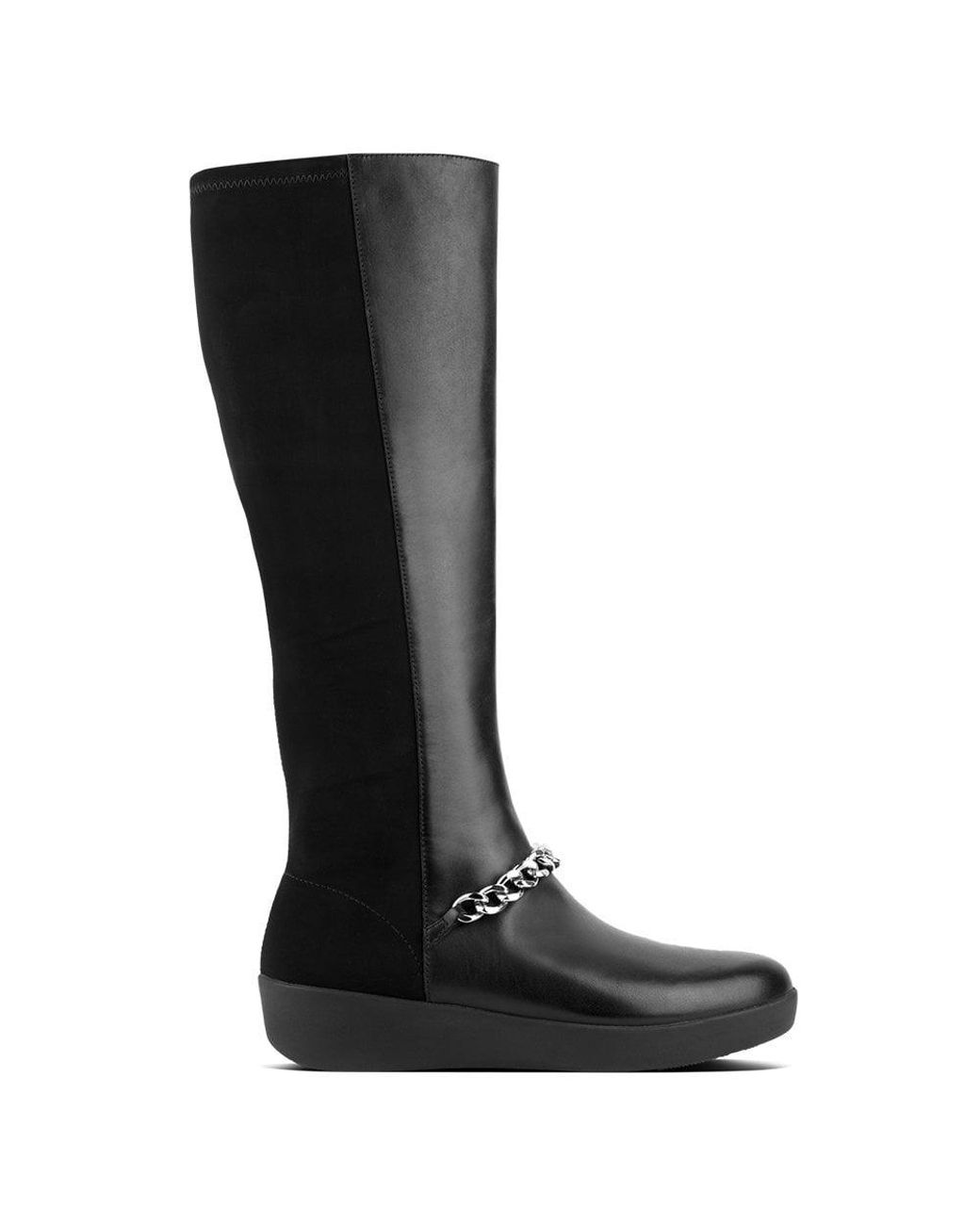 fitflop black leather boots