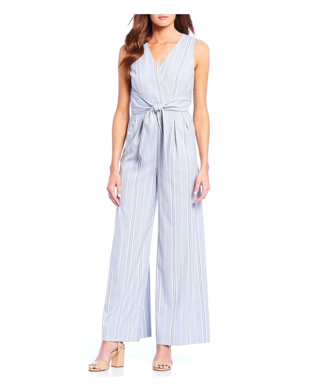 antonio melani eva ruffle front jumpsuit