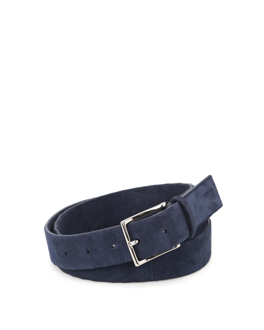 Orciani Camoscio Dark Blue Suede Belt for Men Lyst
