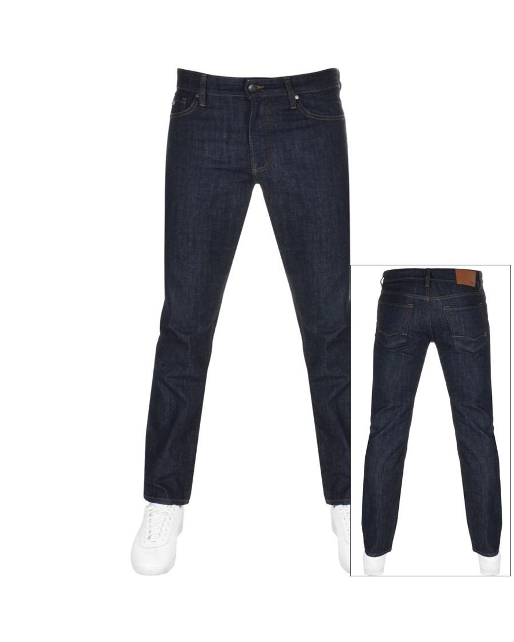 BOSS by Hugo Boss Maine Regular Fit Jeans Navy in Blue for Men Lyst