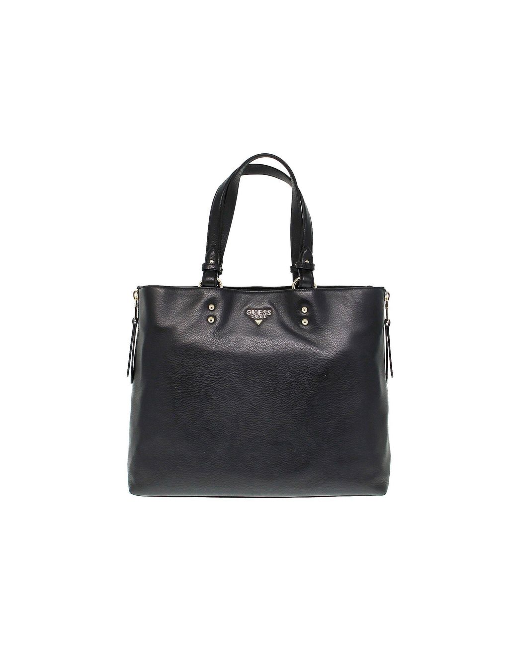 Guess Black Leather Shoulder Bag in Black Lyst