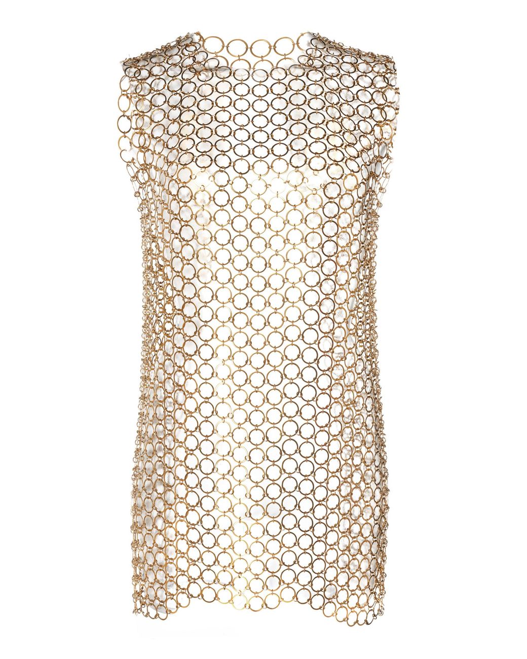 Paco Rabanne Chainmail Tank in Metallic - Lyst