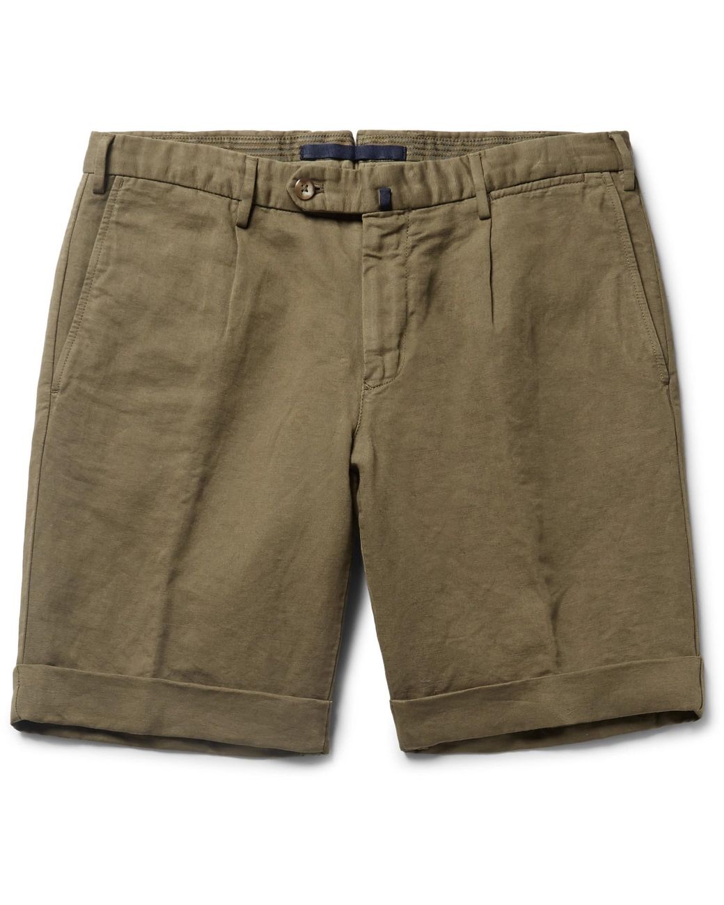 mens slim fit linen shorts