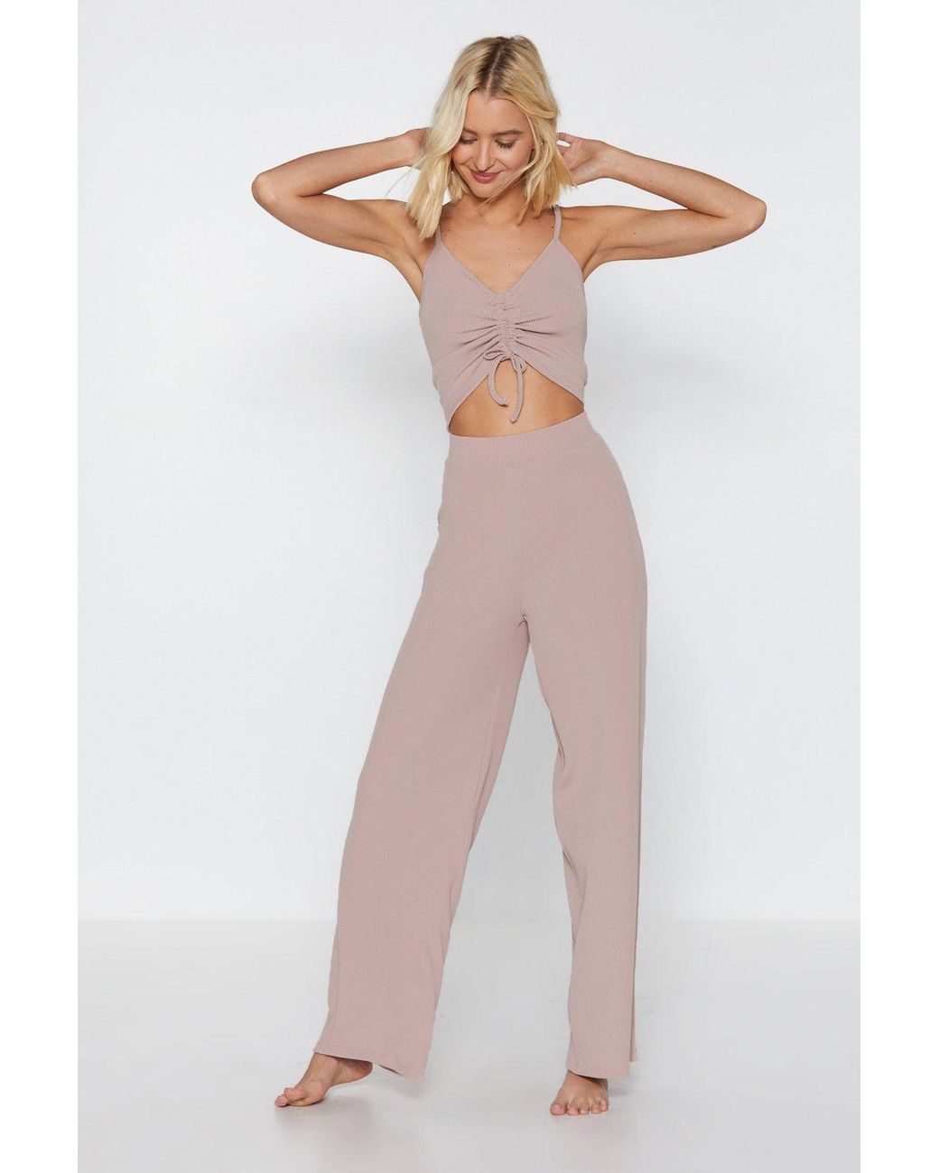 ladies wide leg lounge pants
