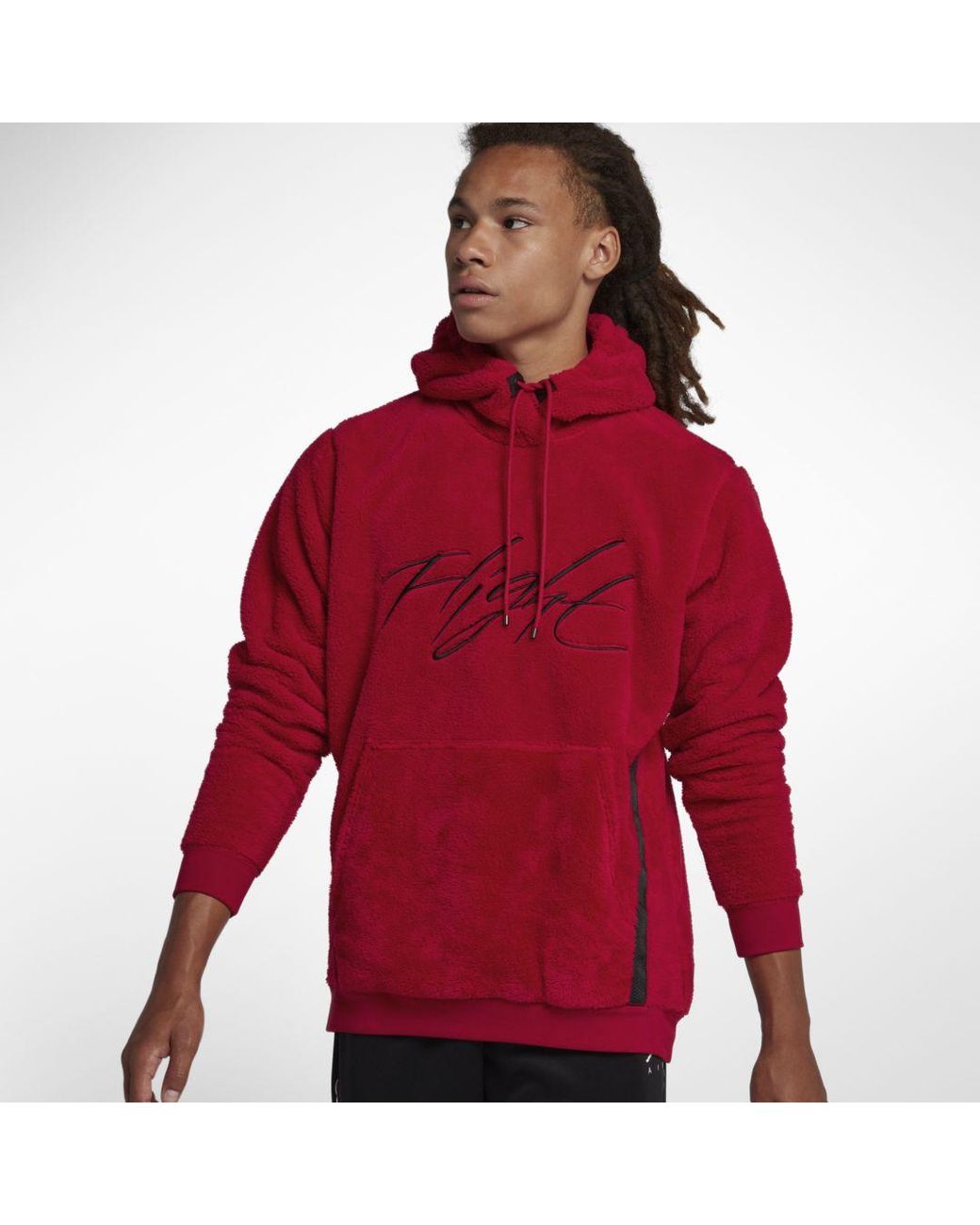 nike flight hoodie red