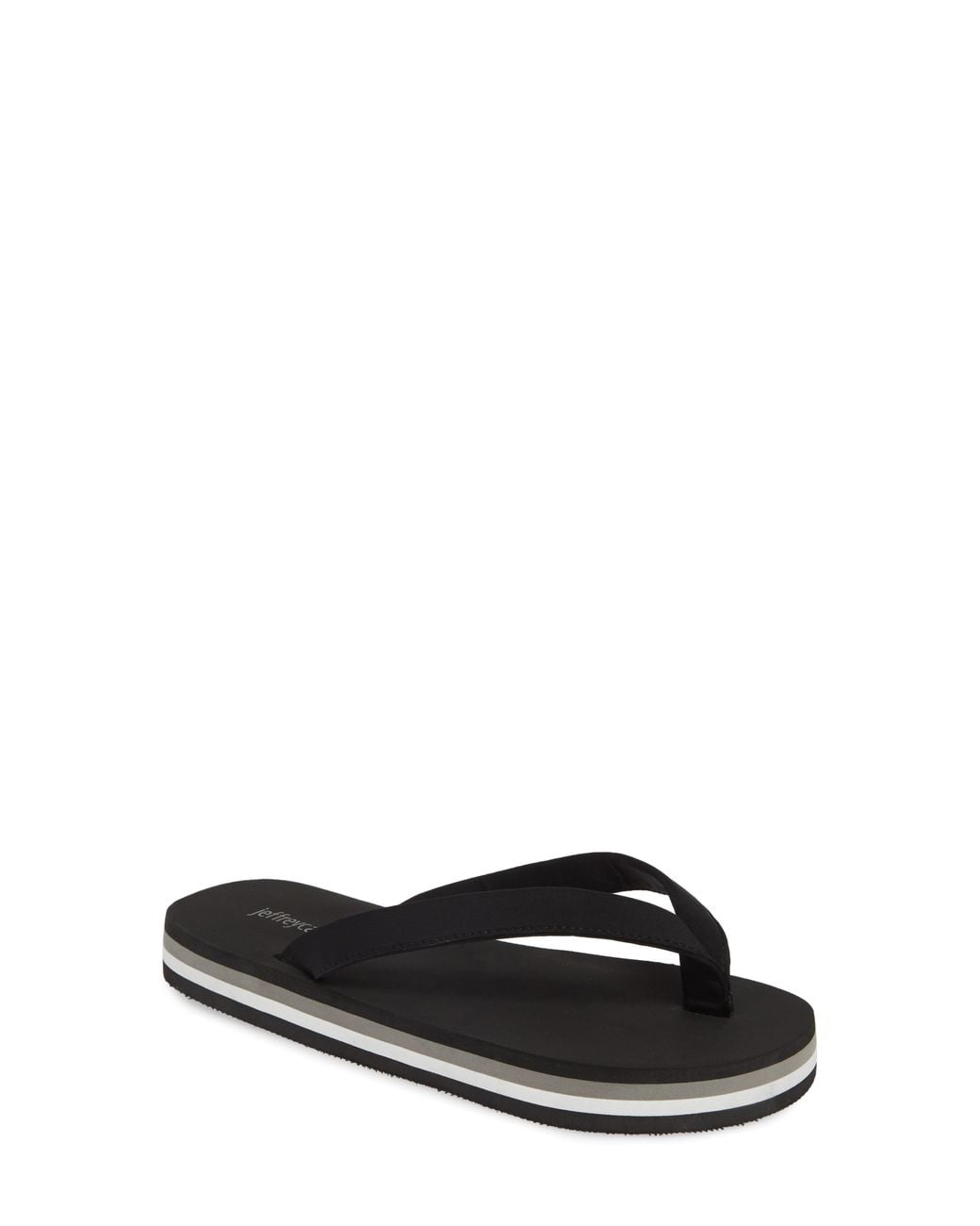 Lyst - Jeffrey Campbell Surf Flip Flop in Black