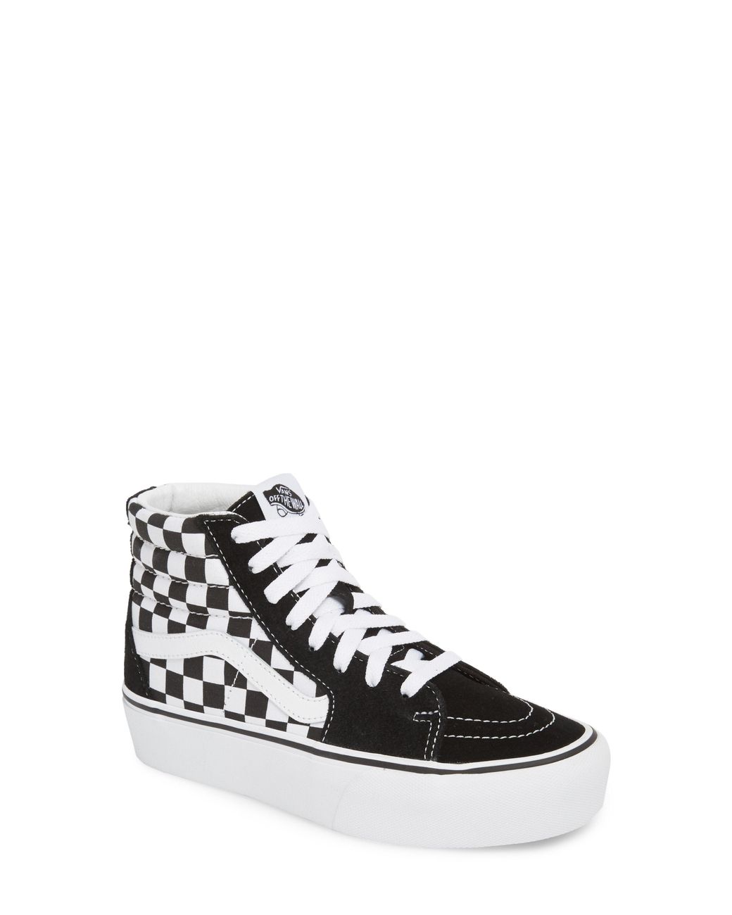 Lyst - Vans Ua Sk8-hi Platform Checkerboard Sneaker in White