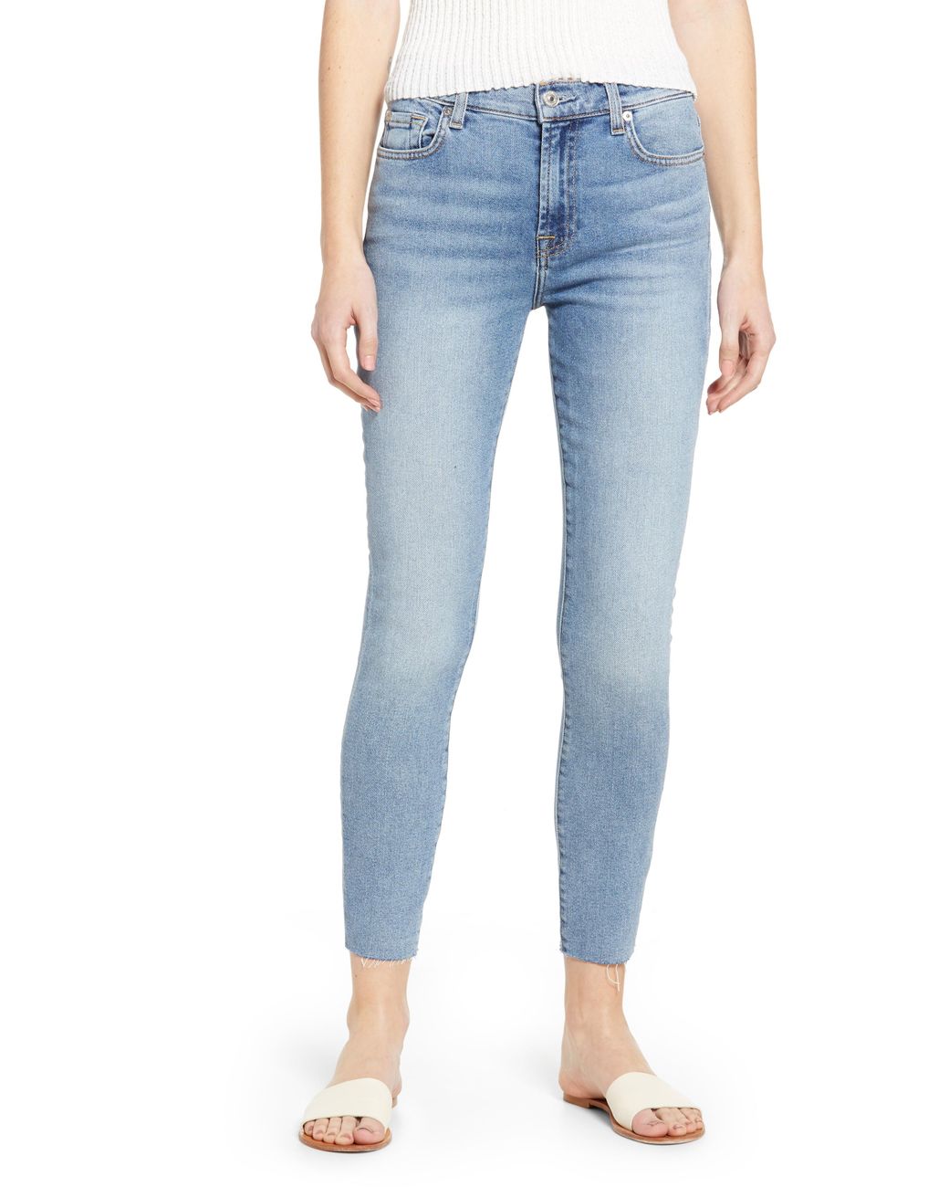 7 for all mankind high waist skinny