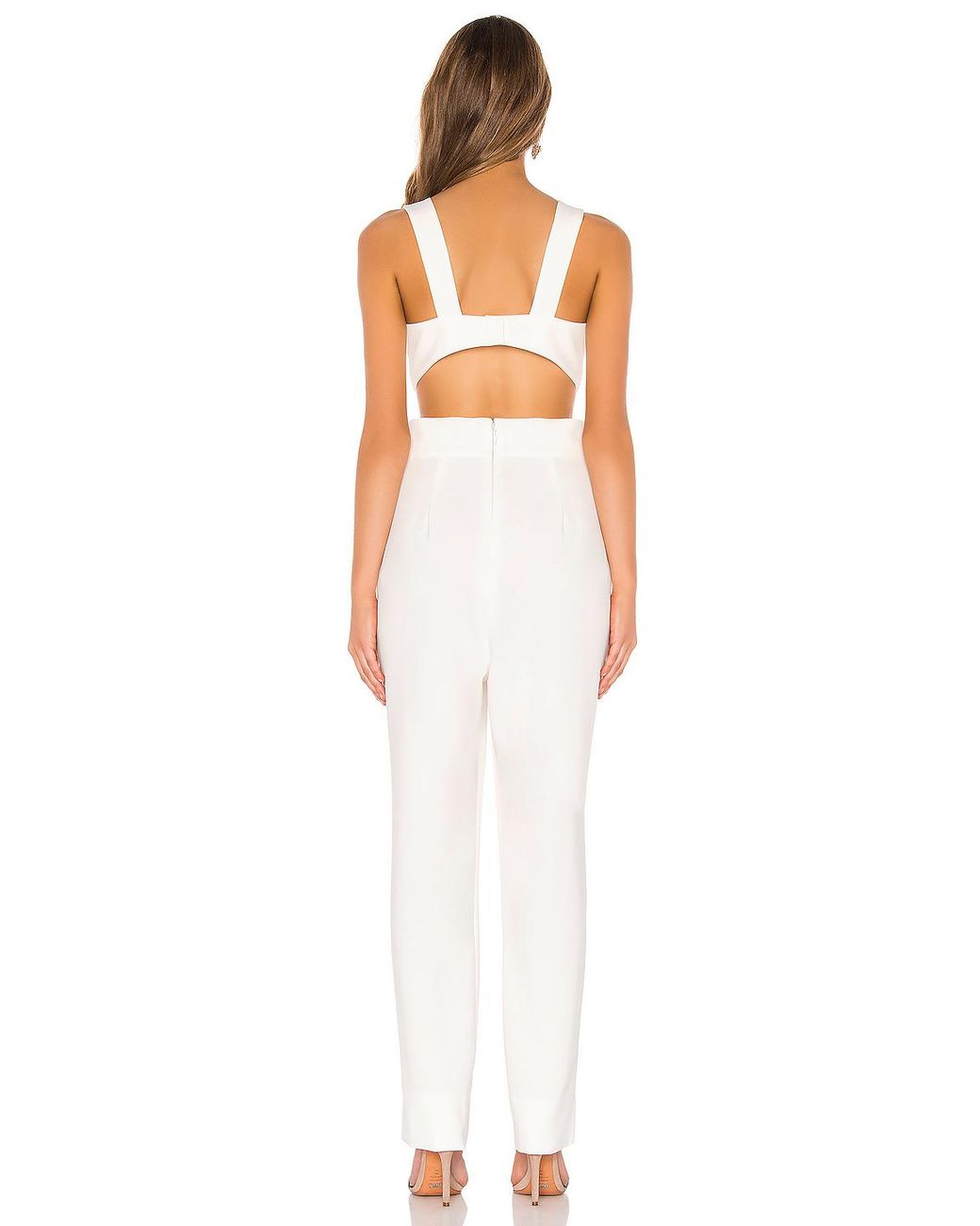 bcbg white jumpsuit