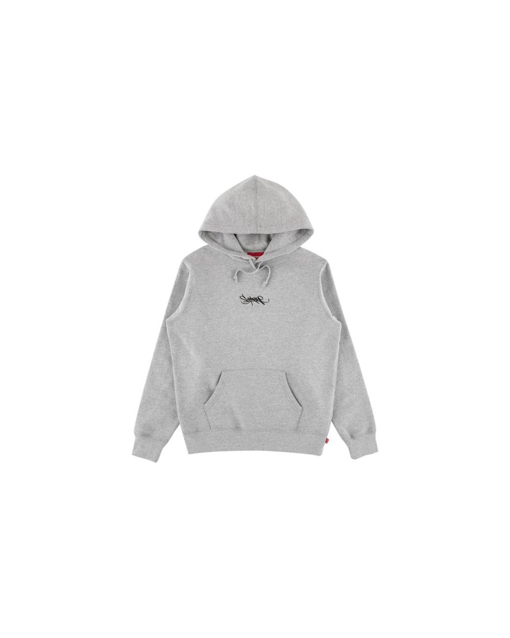 Supreme Tag Logo Hoodie Sweatshirt 'ss 19' in Gray for Men - Lyst