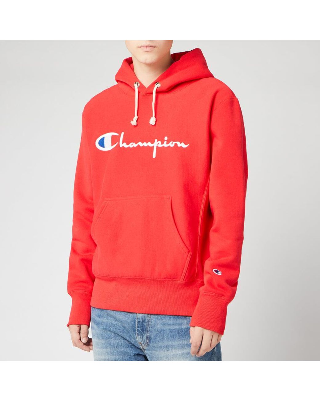 red champion sweatshirt men