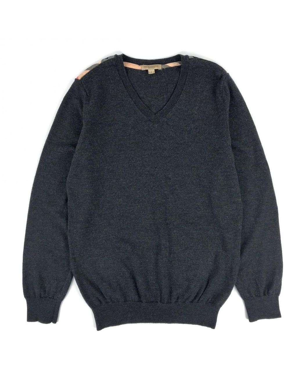 Burberry Grey Wool Knitwear & Sweatshirts in Gray for Men - Lyst