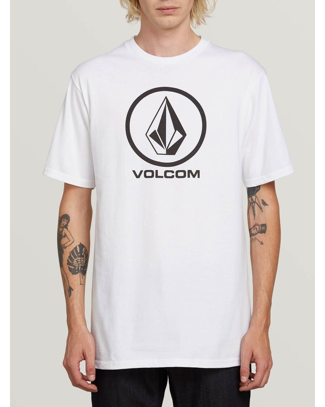 mens crisp white t shirt