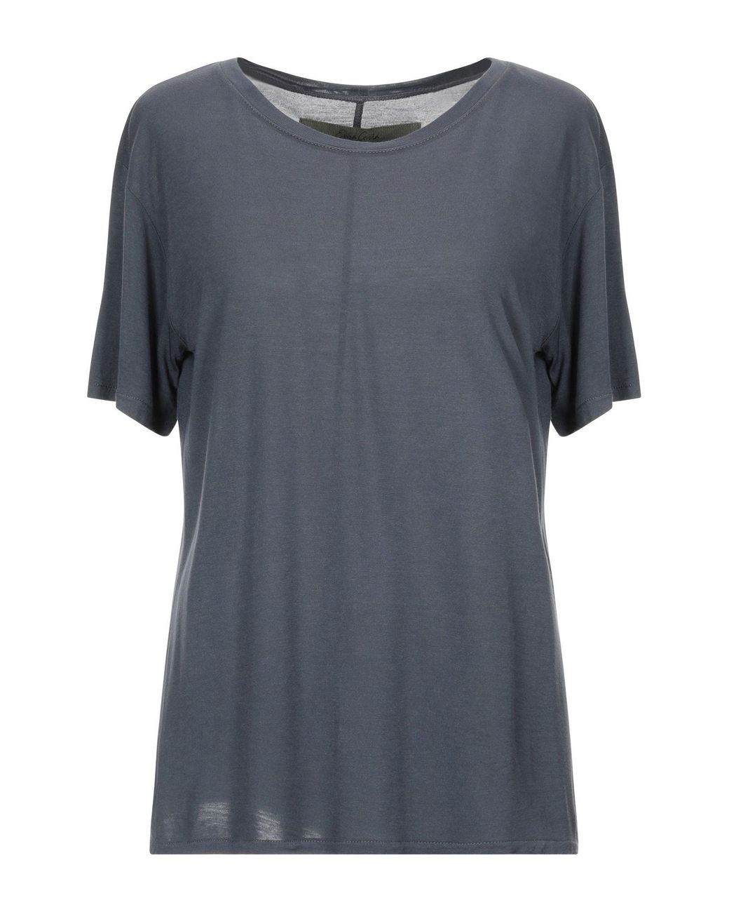 Enza Costa Silk T-shirt in Steel Grey (Gray) - Lyst