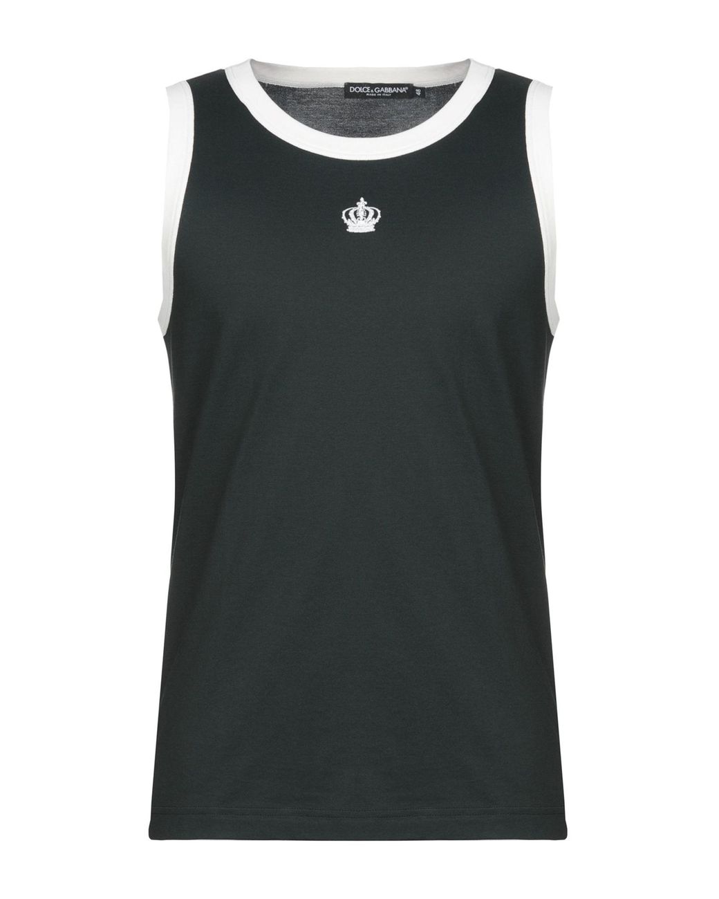 Dolce & Gabbana Cotton Tank Top in Dark Green (Green) for Men Lyst