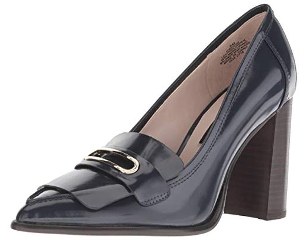 Nine West Zoro Patent Pump In Blue Lyst