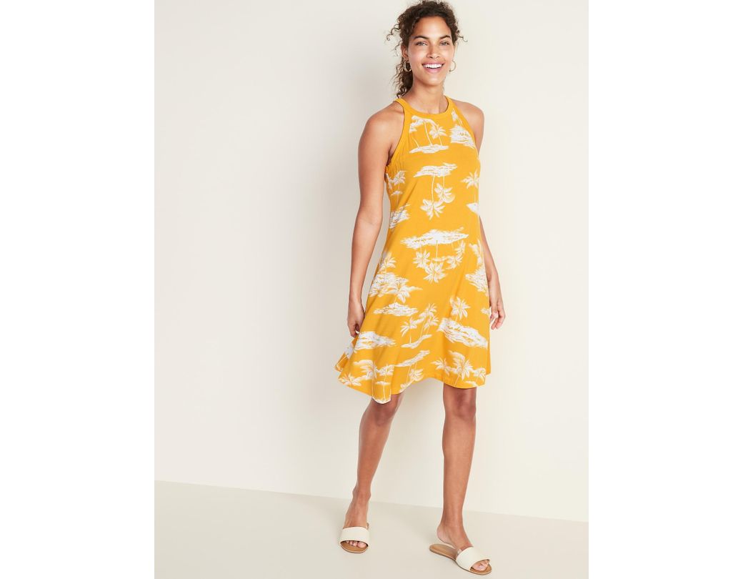 old navy high neck swing dress