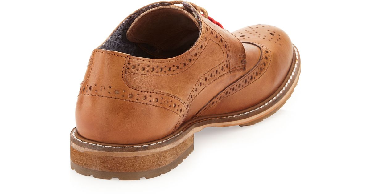 ben sherman brown leather shoes