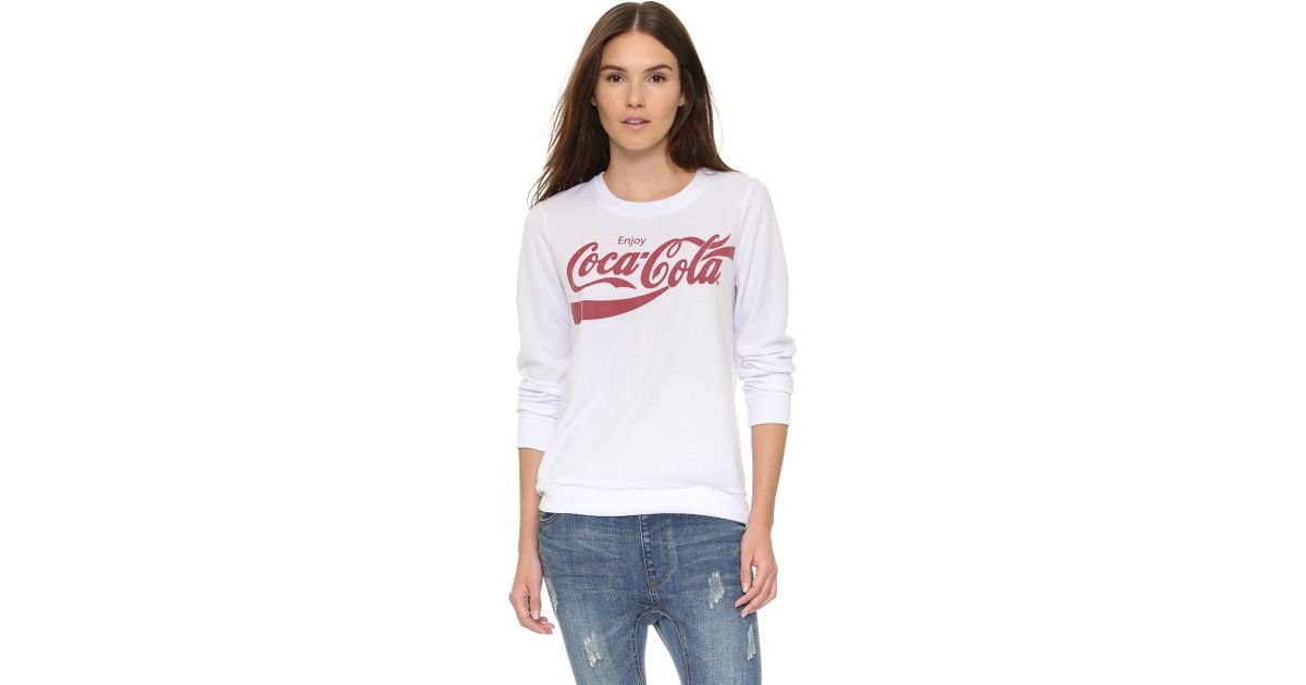 Lyst - Chaser Vintage Coca-cola Sweatshirt in White