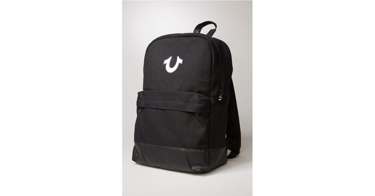 True religion Reflective Backpack in Black for Men Lyst