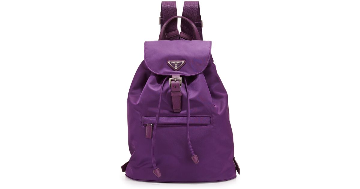 Prada Vela Medium Packpack in Purple (PURPLE(CICLAMINO)) | Lyst