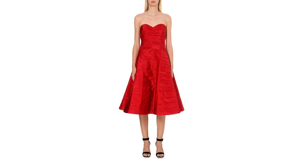 Michael Kors Strapless Red Dress