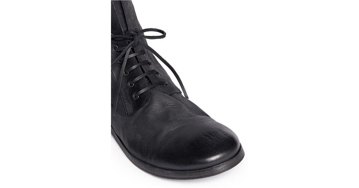 Lyst - Marsèll 'Lista' Deerskin Leather Ankle Boots in Black for Men