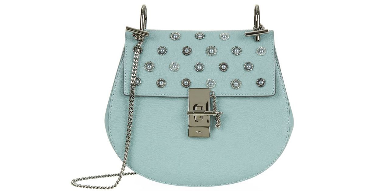 replica bags chloe - Chlo Small Drew Embellished Bag in Blue | Lyst