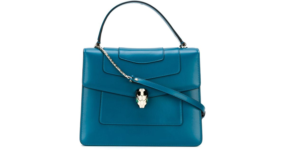 Lyst - Bvlgari Serpentine Forever Shoulder Bag in Blue