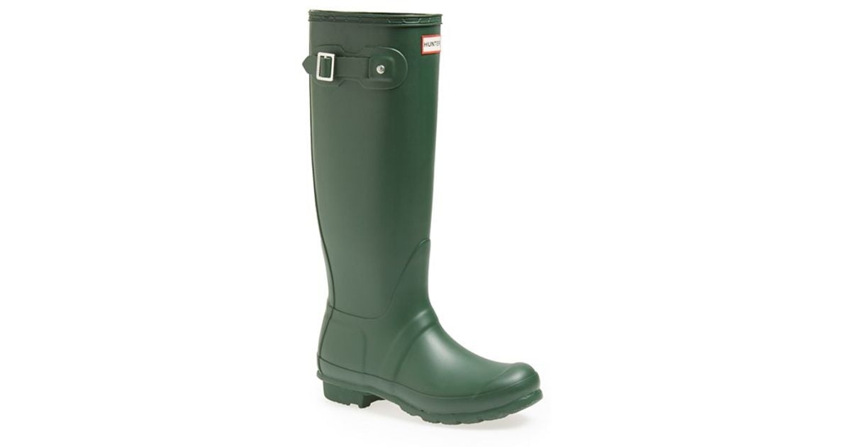 Hunter 'original Tall' Rain Boot in Green (Hunter Green) | Lyst