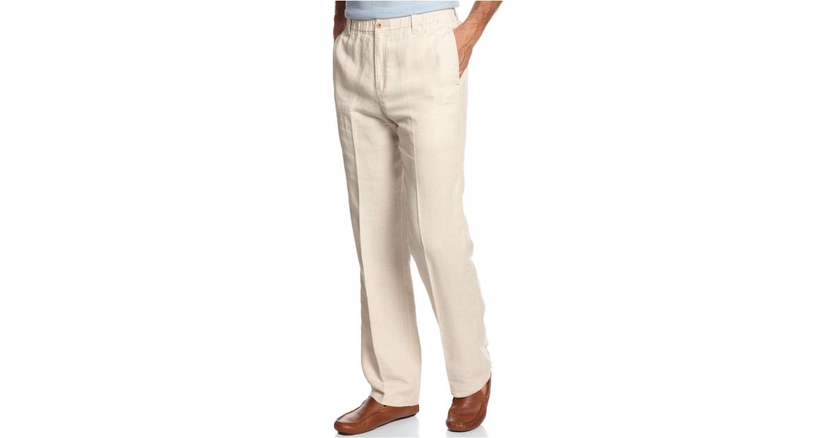 tommy bahama white linen pants