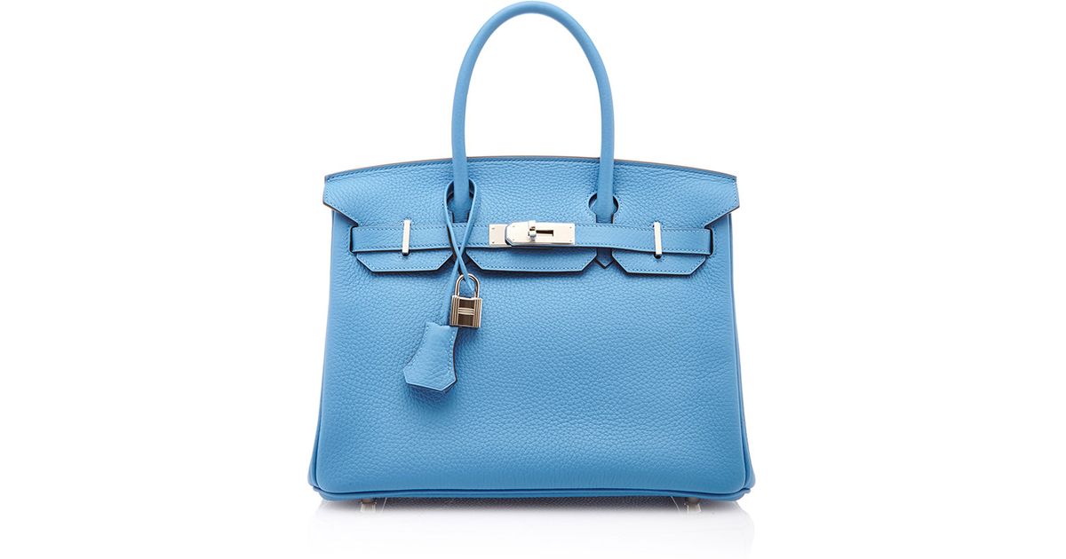 Heritage auctions special collection Hermes 30Cm Blue Paradis Togo ...  