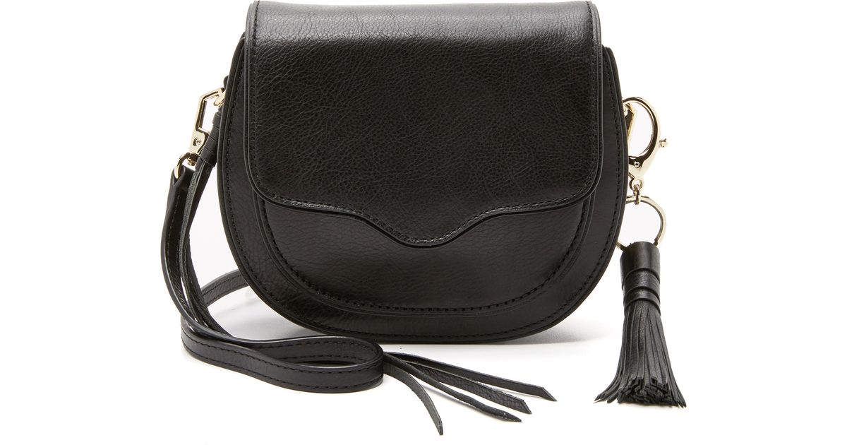 Rebecca Minkoff Mini Suki Saddle Bag In Black Lyst