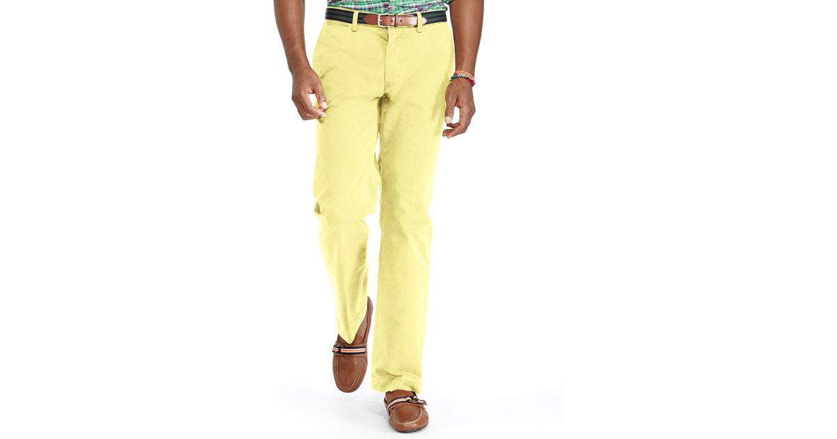 yellow polo chino pants