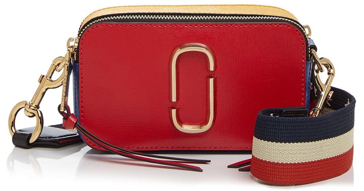 Lyst Marc Jacobs Snapshot Color Block Crossbody In Red