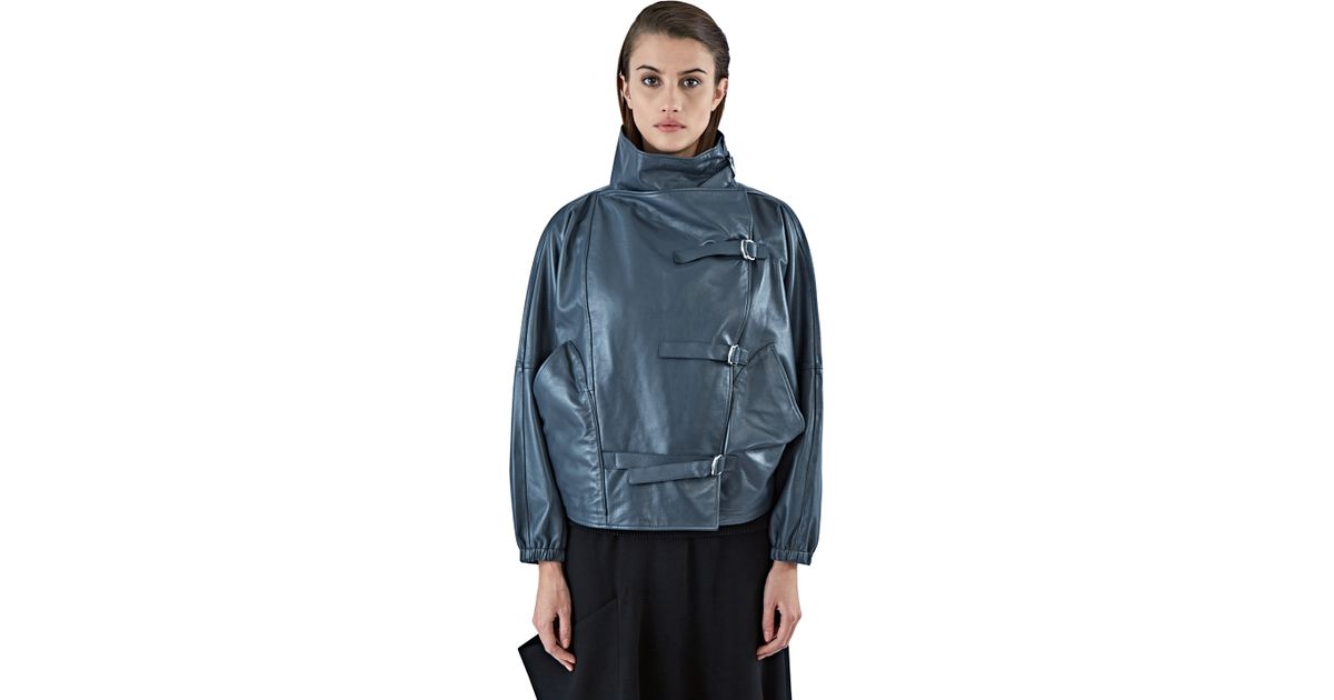 J W Anderson Women S Multi Buckled Leather Jacket In Grey Gray J W Anderson Women S Multi Buckled Leather Jacket In Grey Gray Lyst