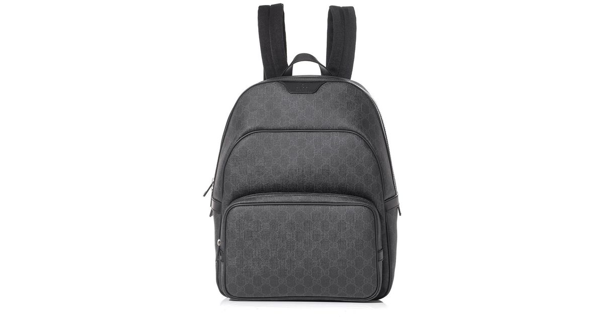 Gucci Gg Supreme Backpack In Gray For Men Lyst