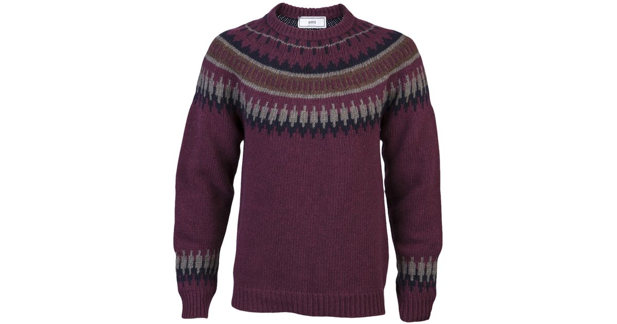 ami red sweater