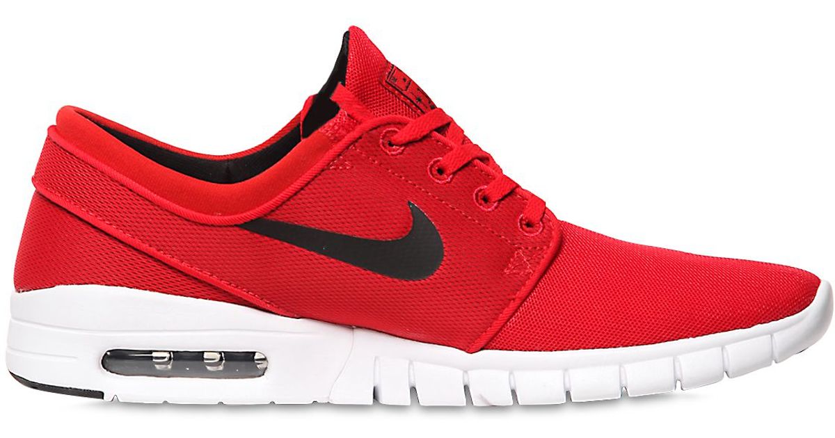 Nike Stefan Janoski Air Max Sb Mesh Sneakers in Red for Men - Save 31% ...