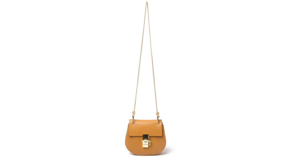 Chlo Mini Drew Crossbody Bag in Orange (yellow \u0026amp; orange) | Lyst