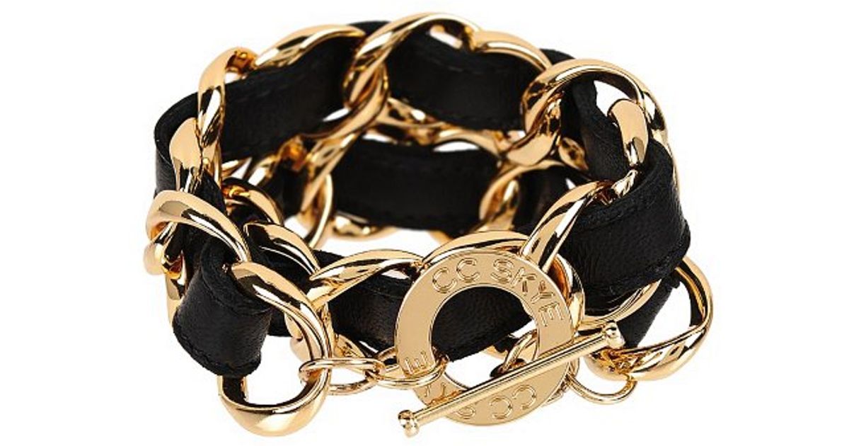 Lyst Cc Skye Double Wrap Bracelet In Metallic