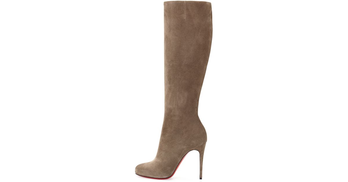 christian louboutin bianca botta knee red sole boot - Catholic ...