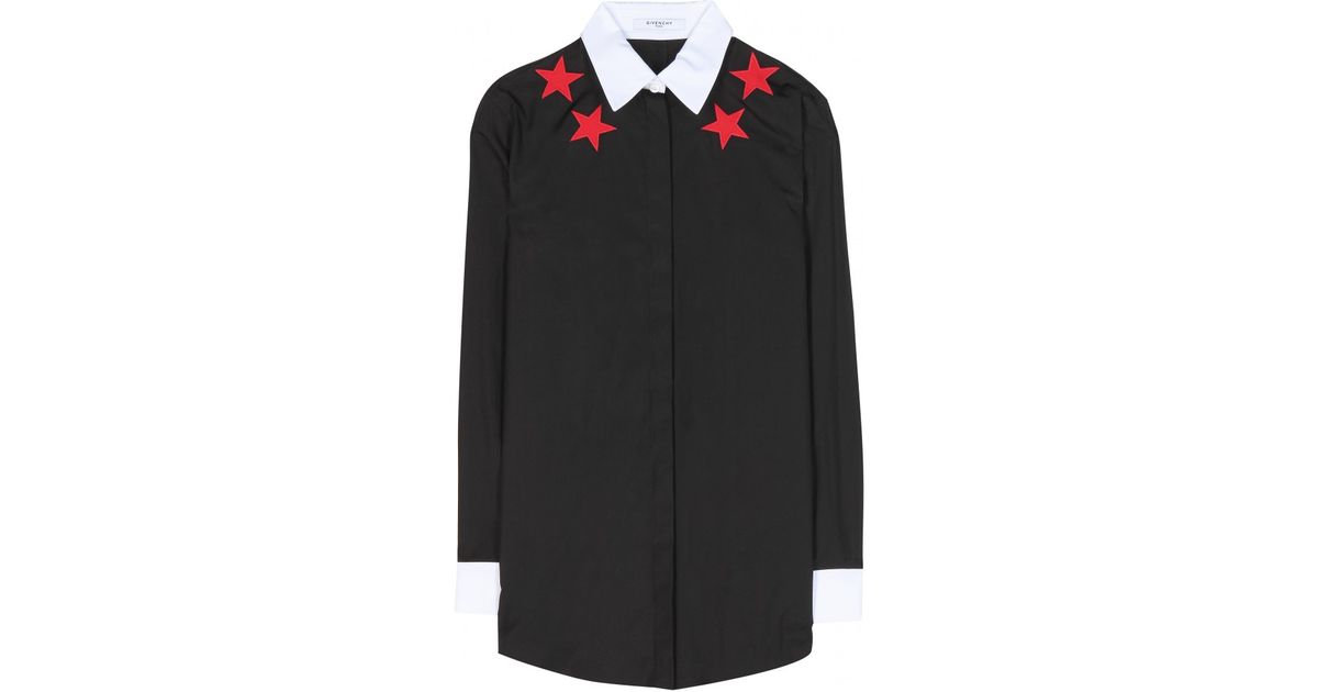 Givenchy Cotton Shirt in Black | Lyst