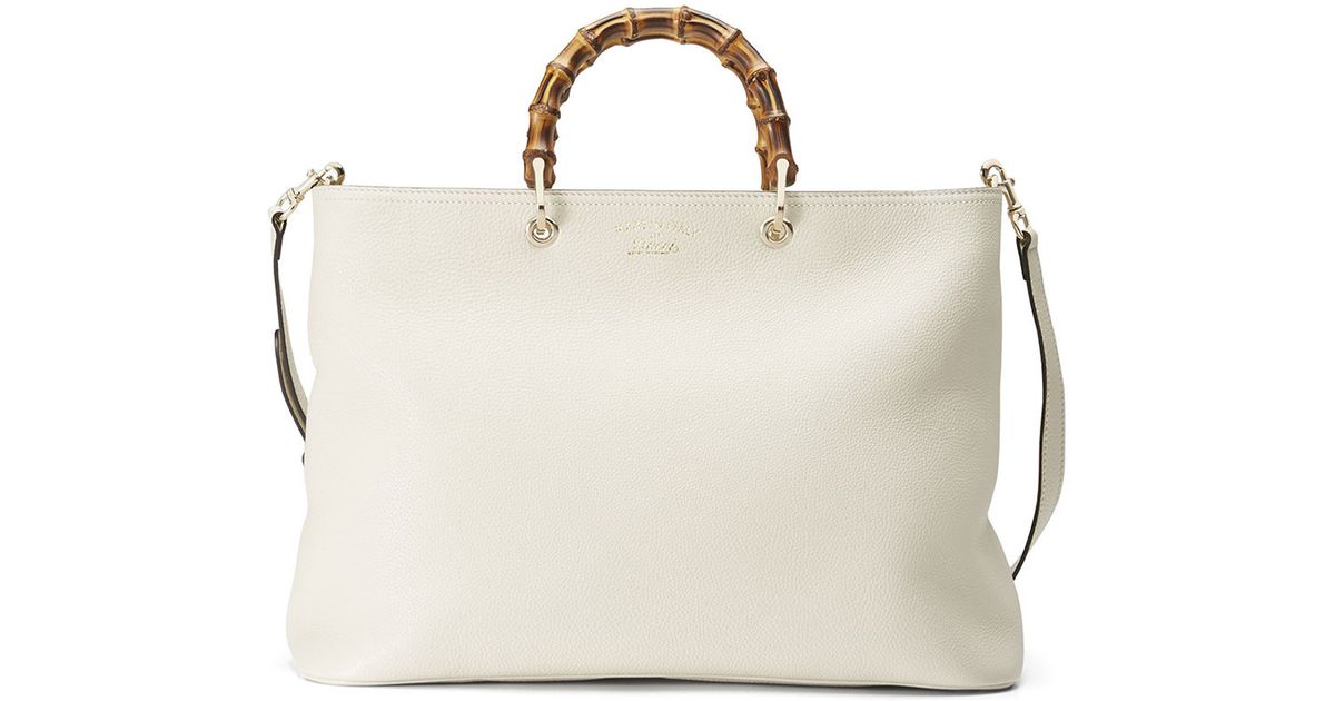 Lyst Gucci Leather Diaper Bag In Black