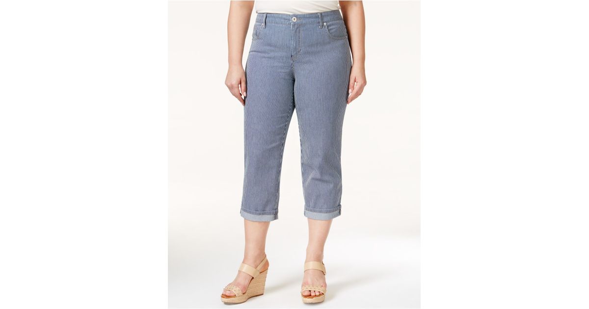 plus size high waisted jeans tummy control