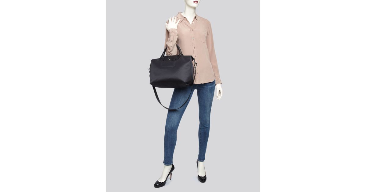 Lyst Longchamp Le Pliage Neo Medium Tote In Black