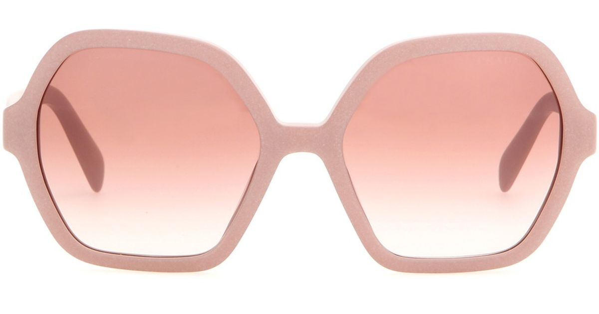 Prada Sunglasses in Pink | Lyst