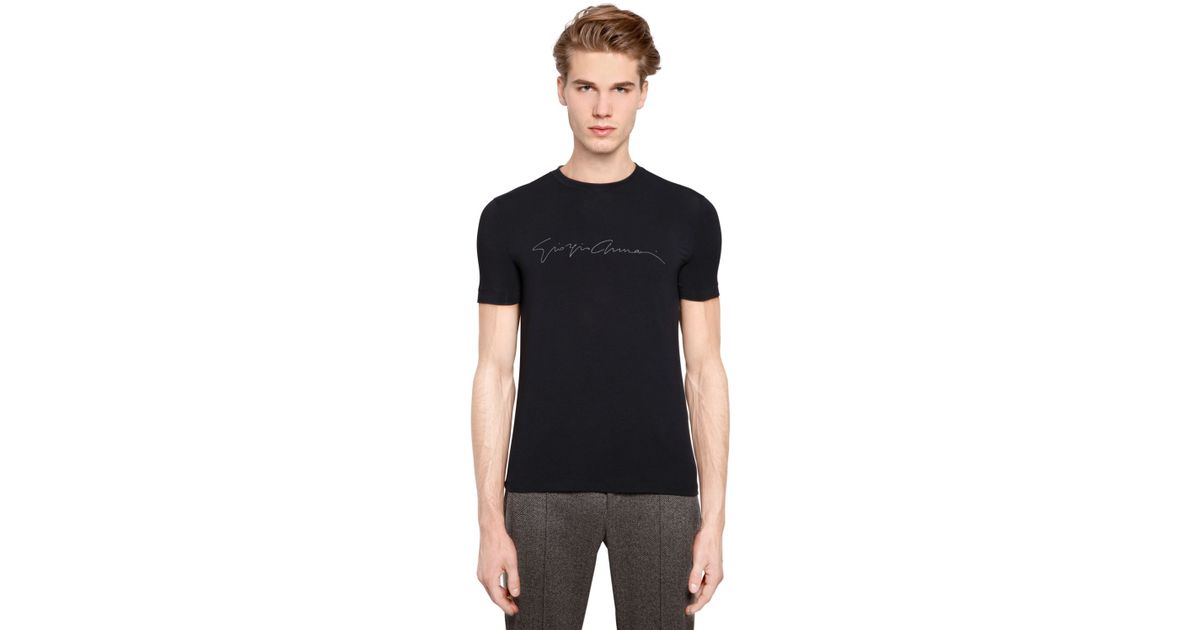 navy armani tshirt