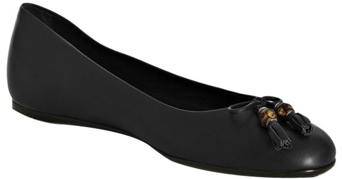 gucci ballerina flats with chain
